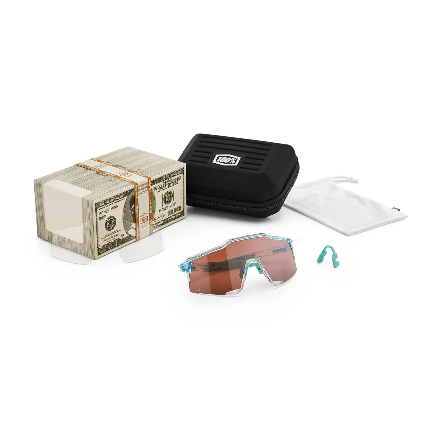 100 Percent Sunglasses - SPEEDCRAFT LE - Money Mike - HiPER Silver Mirror