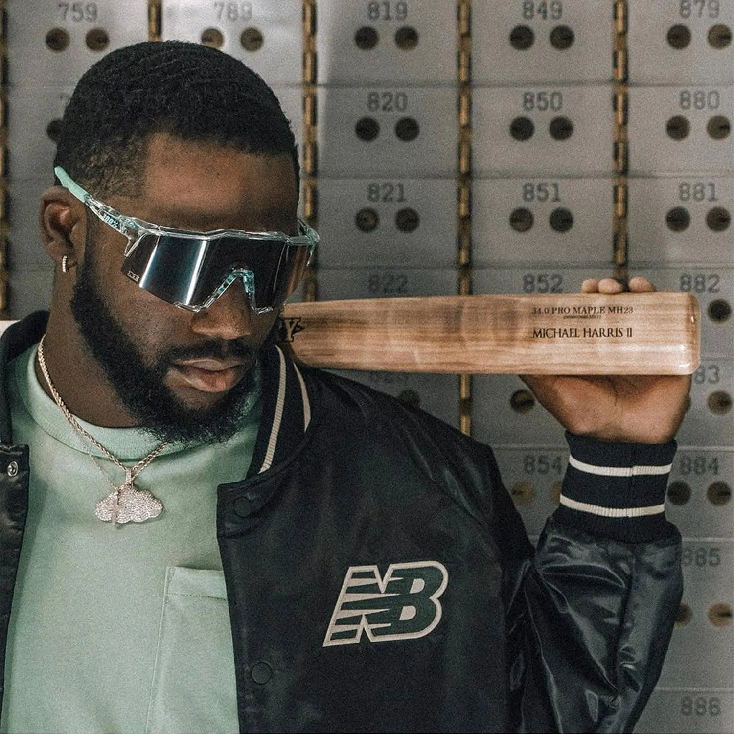 100 Percent Sunglasses - SPEEDCRAFT LE - Money Mike - HiPER Silver Mirror