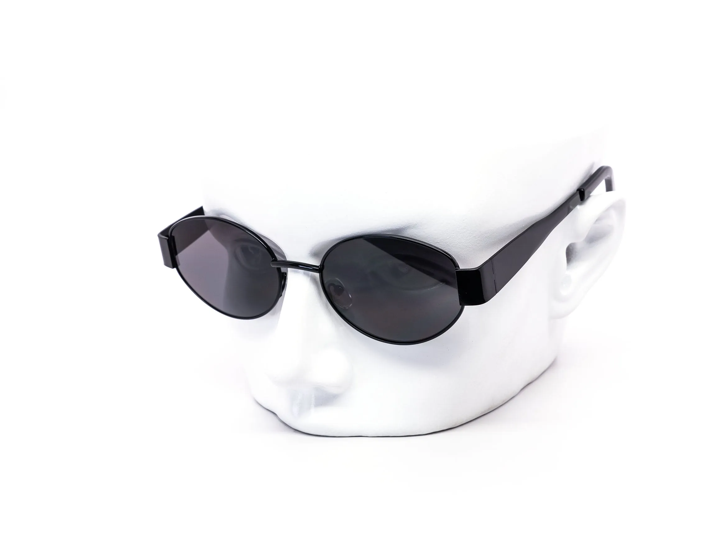 12 Pack: Chic Oval Metal Color Wholesale Sunglasses
