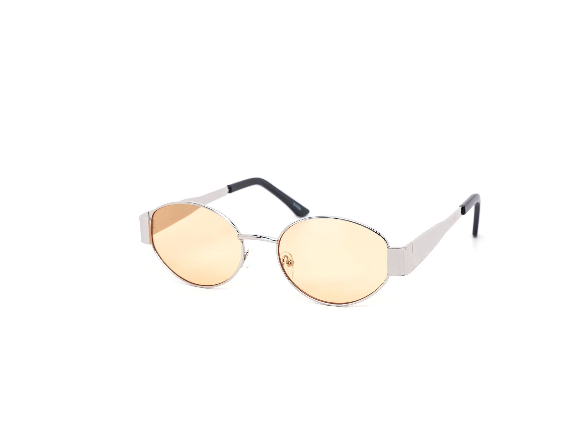 12 Pack: Chic Oval Metal Color Wholesale Sunglasses