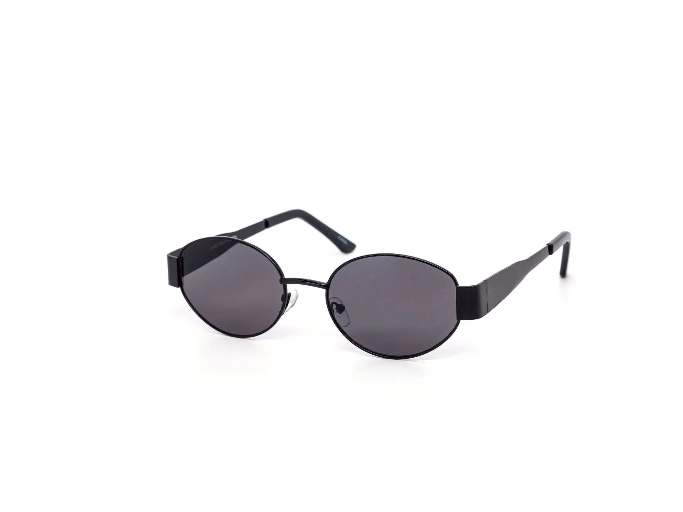 12 Pack: Chic Oval Metal Color Wholesale Sunglasses