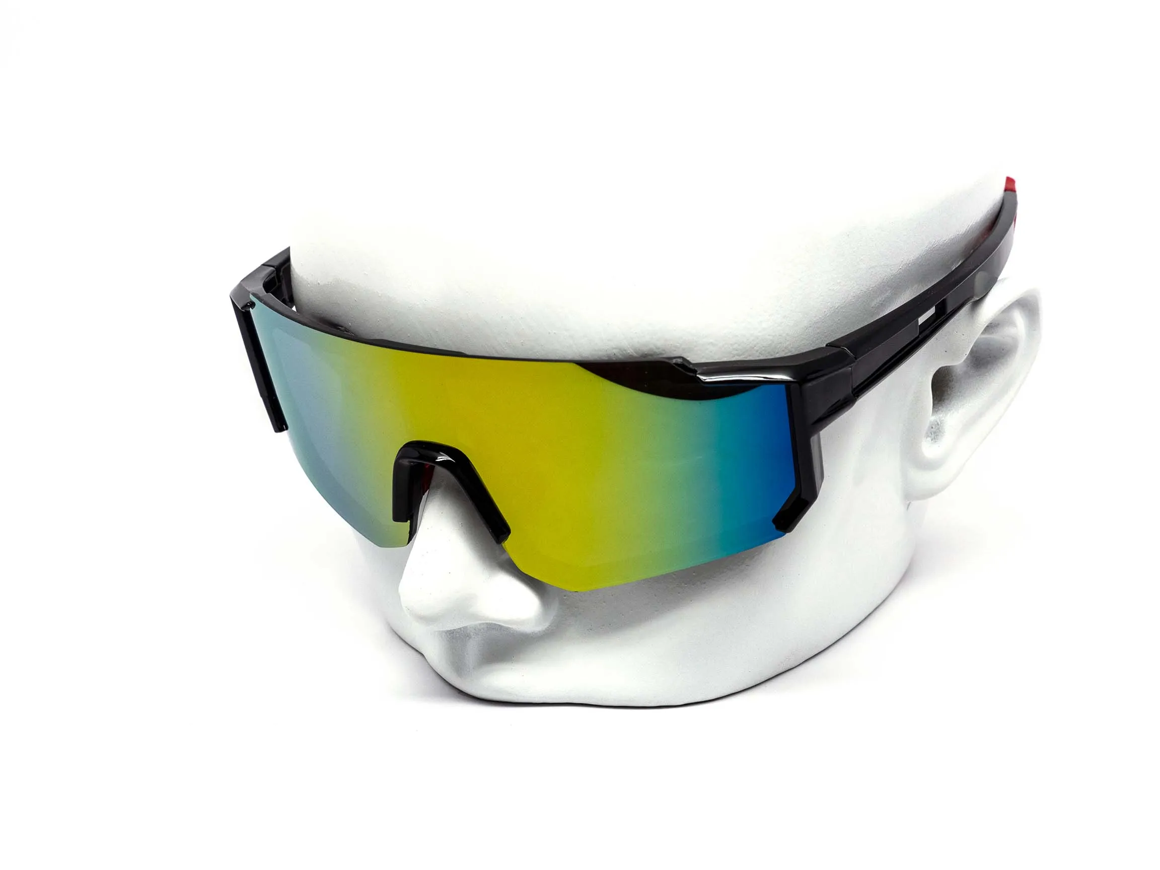12 Pack: Future Sports Shield Performance Burnt Mirror Wholesale Sunglasses