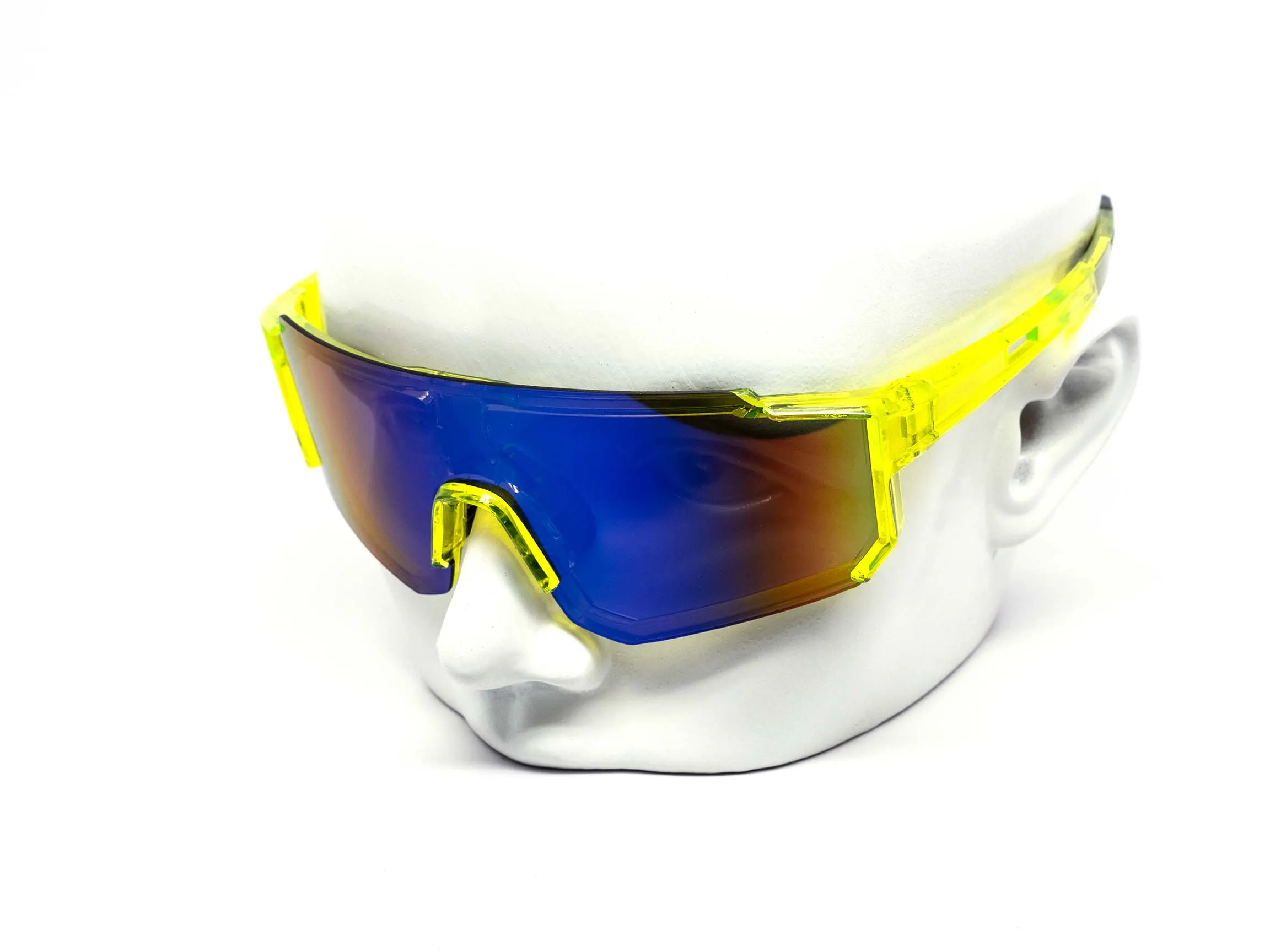 12 Pack: Future Sports Shield Performance Burnt Mirror Wholesale Sunglasses