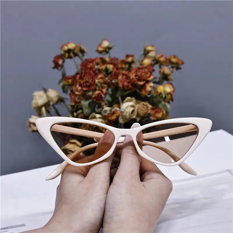 2024 Women's Cat Eye Fashion Sunglasses - Vintage Personality Design, Zebra Pattern, Gray Shade Sun Glasses, Latest Popular UV400