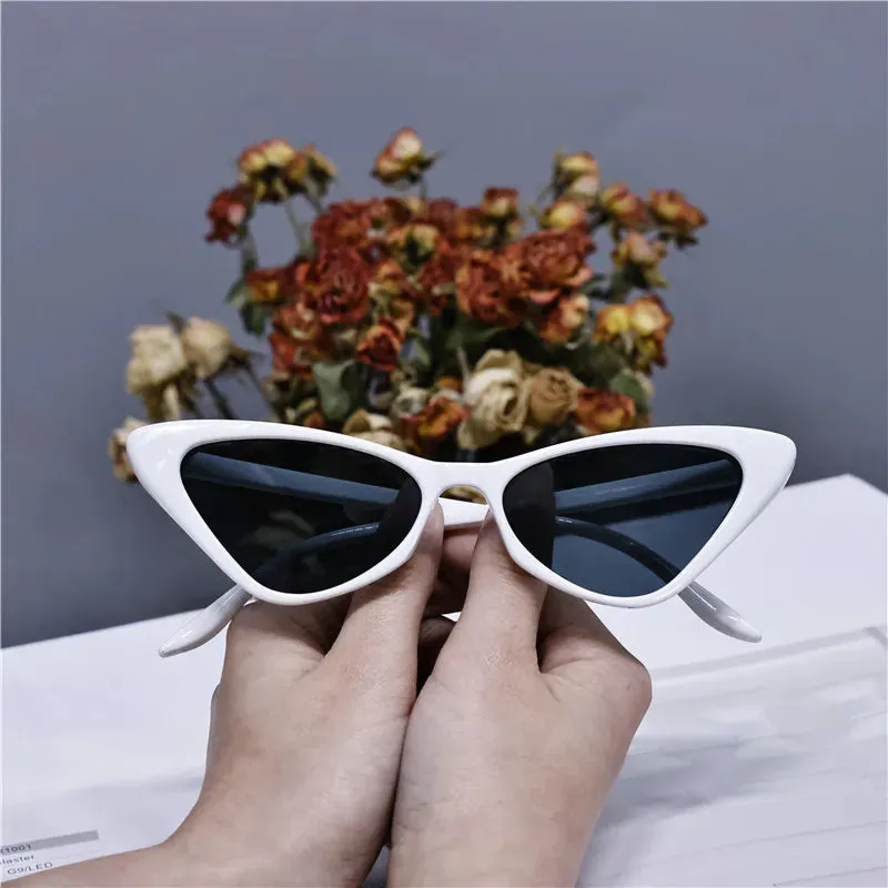 2024 Women's Cat Eye Fashion Sunglasses - Vintage Personality Design, Zebra Pattern, Gray Shade Sun Glasses, Latest Popular UV400