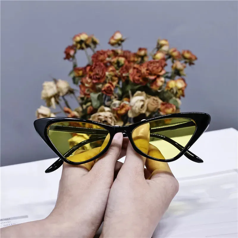 2024 Women's Cat Eye Fashion Sunglasses - Vintage Personality Design, Zebra Pattern, Gray Shade Sun Glasses, Latest Popular UV400