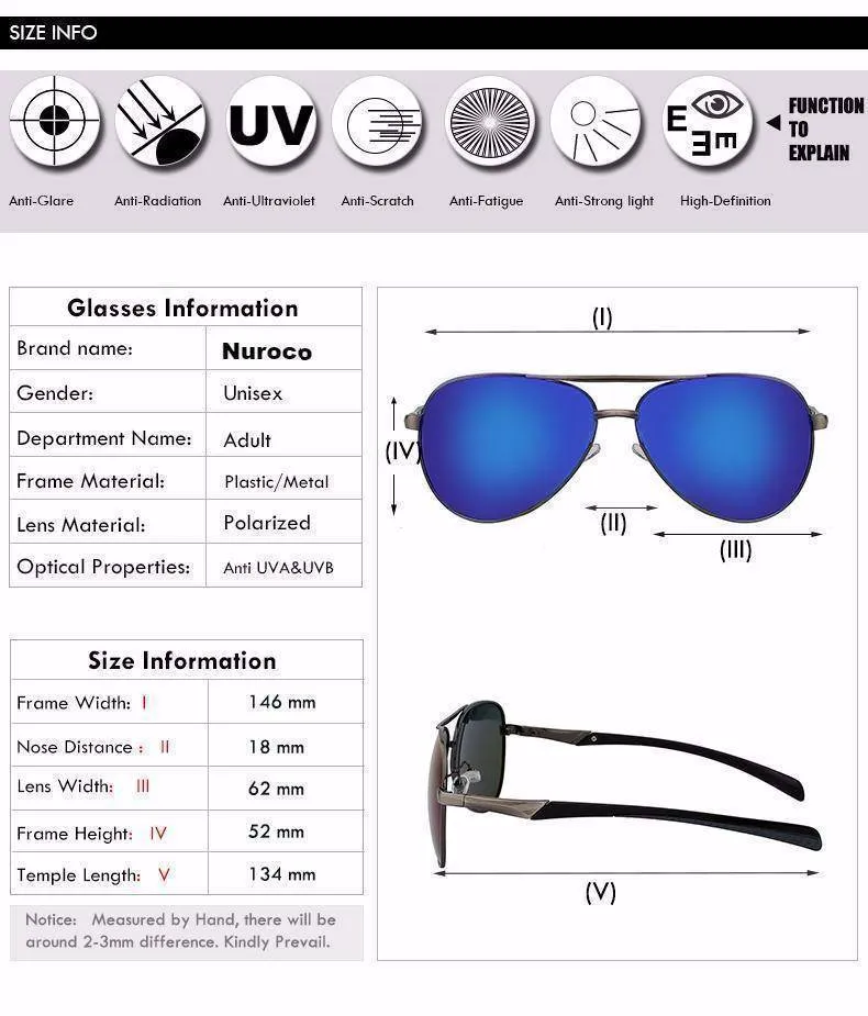 6 colors, Polarized Sunglasses, Polaroid Goggle