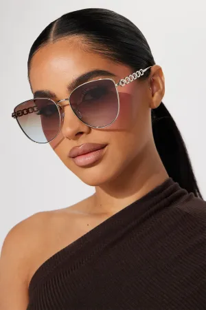 Baby You Got Me Hooked Sunglasses - Brown/combo