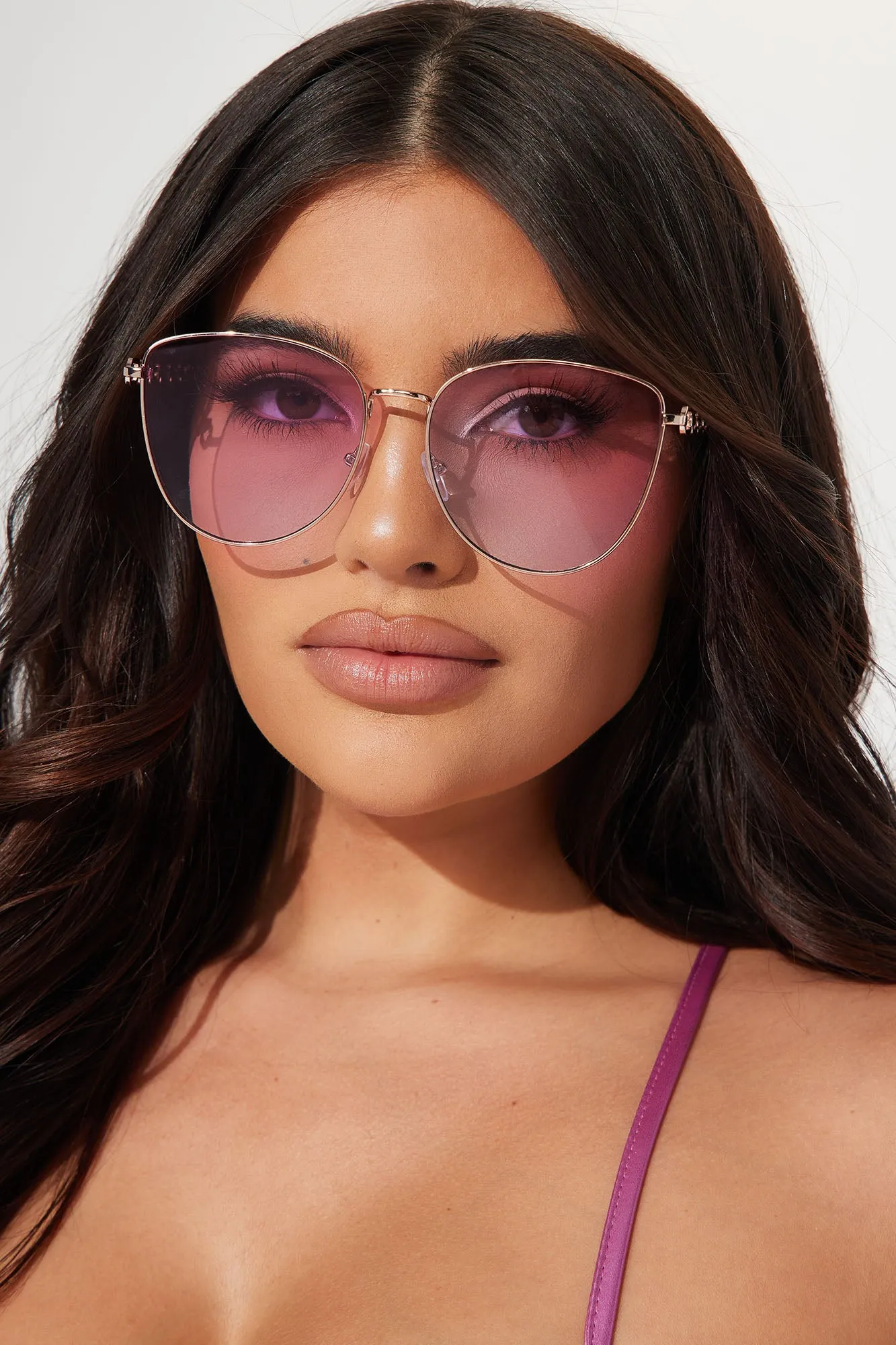 Baby You Got Me Hooked Sunglasses - Pink/combo