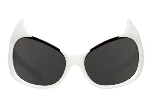 Balenciaga Gotham Cat Sunglasses White
