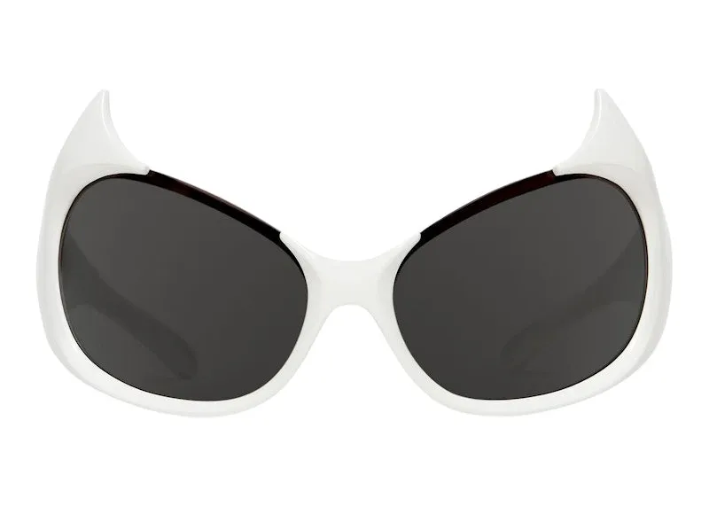 Balenciaga Gotham Cat Sunglasses White