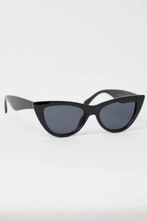 Black Cat Eye Sunglasses
