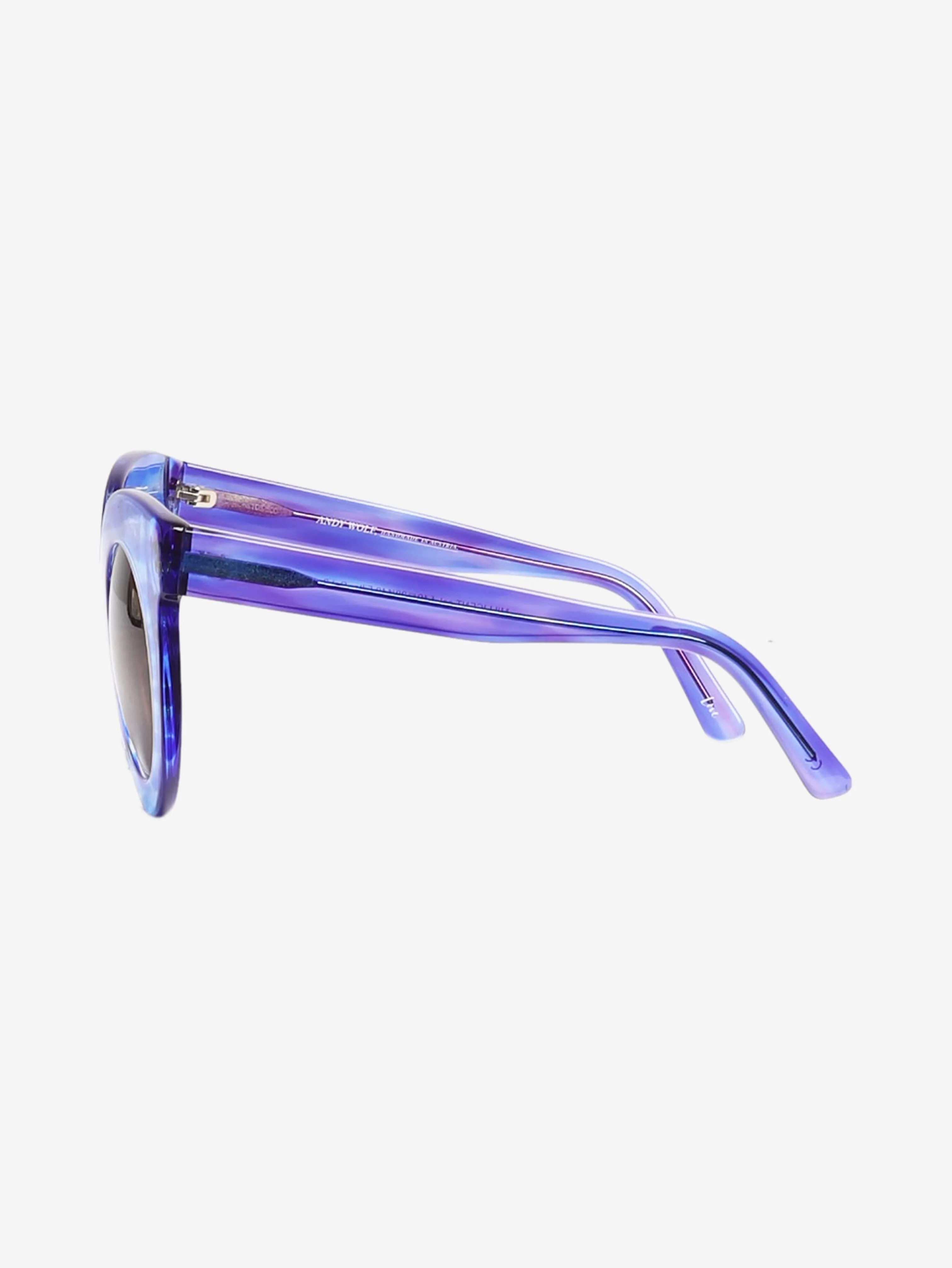 Blue cat eye sunglasses