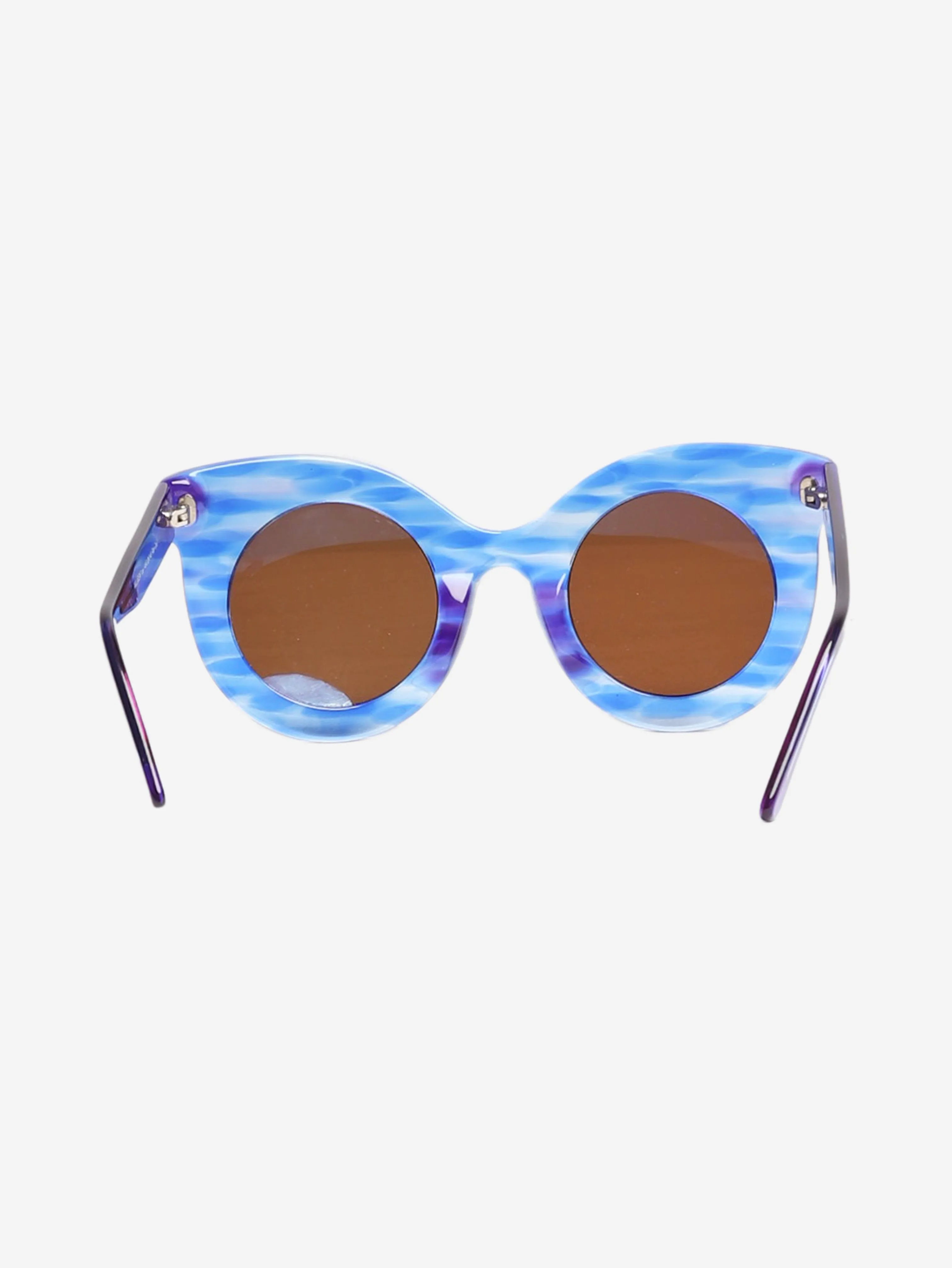Blue cat eye sunglasses