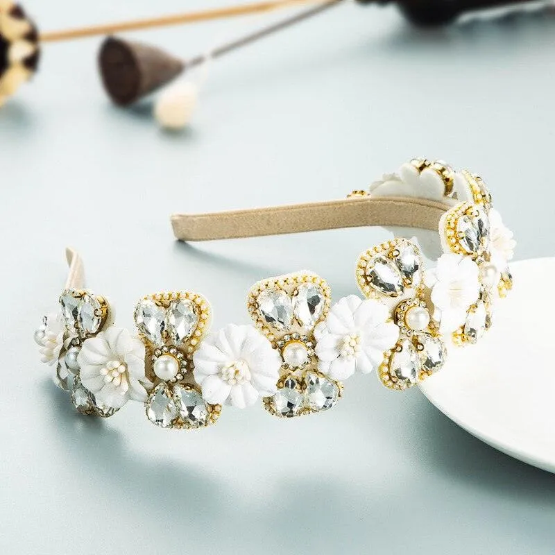 Botanica Sparkling Rhinestone Hair Hoops: Glamorous Accessories for Trendsetting Women and Teens