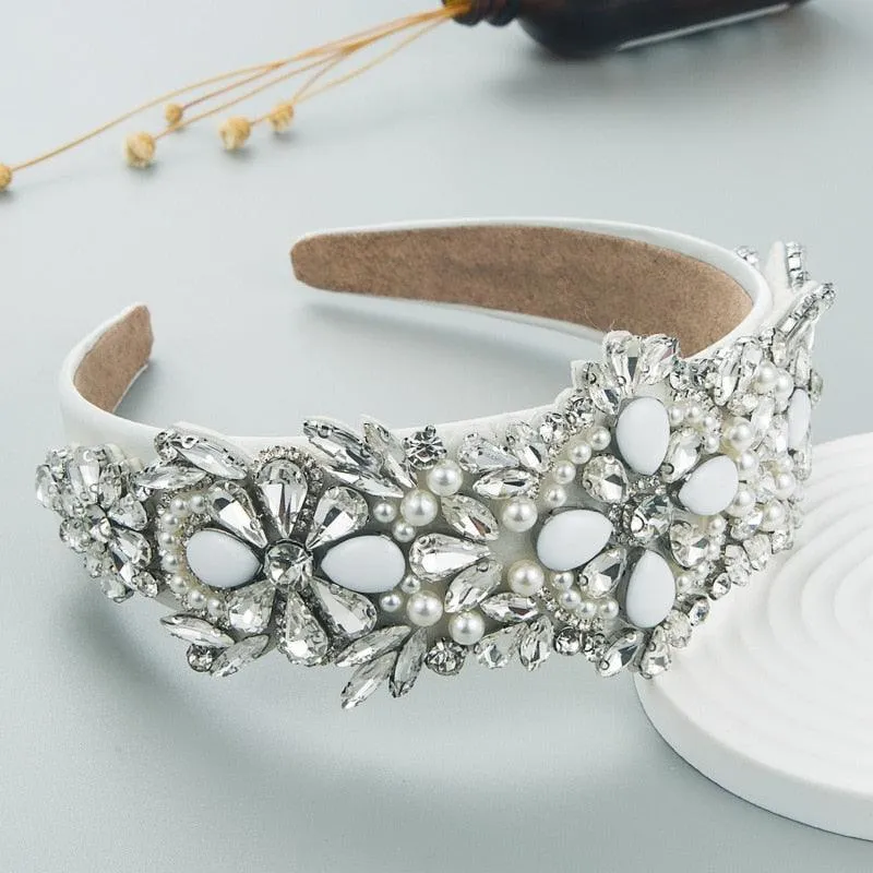 Botanica Sparkling Rhinestone Hair Hoops: Glamorous Accessories for Trendsetting Women and Teens