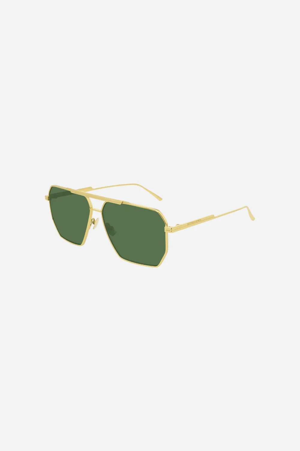 Bottega Veneta Gold Square Frame Aviators - Bv1012s-004 60