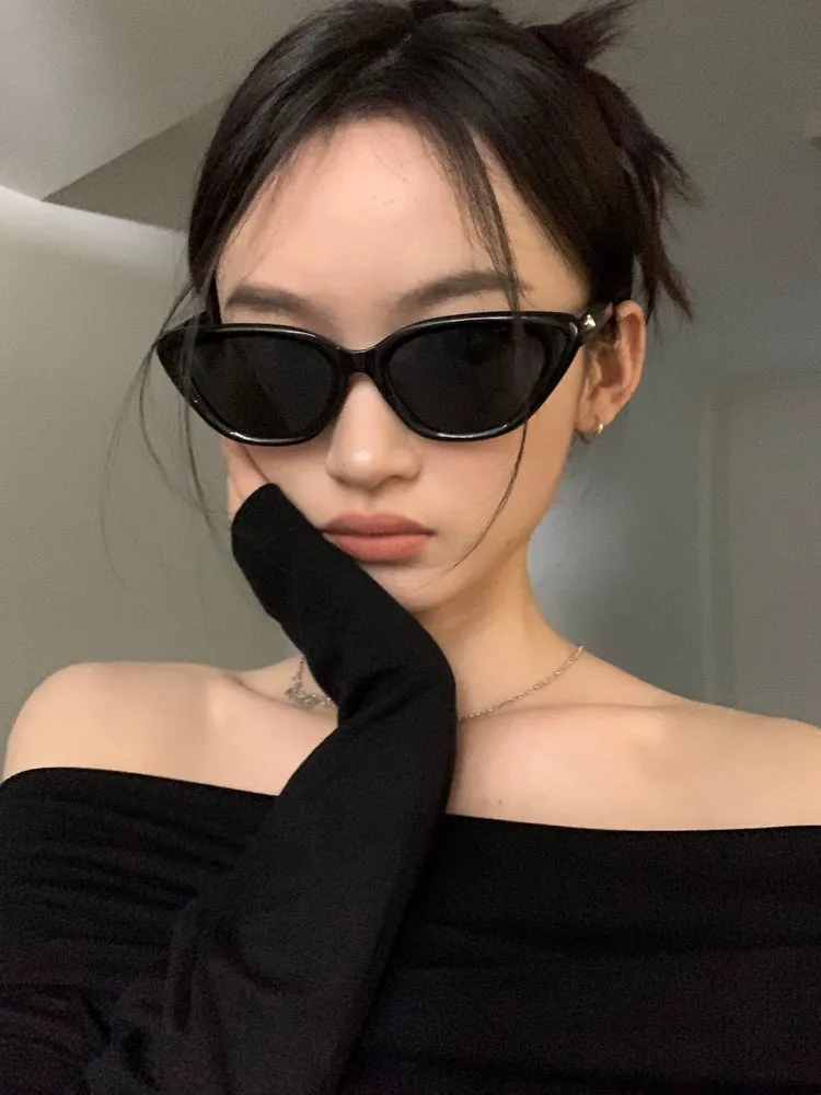 Cat Eye Face Slimming Fancy Sunglasses