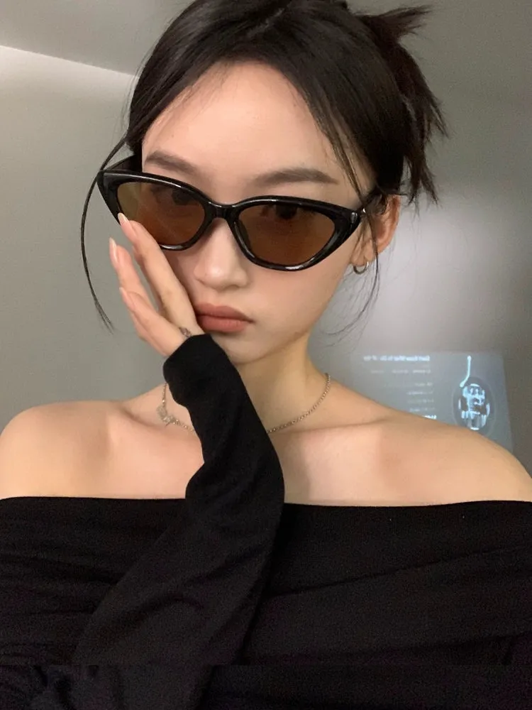 Cat Eye Face Slimming Fancy Sunglasses