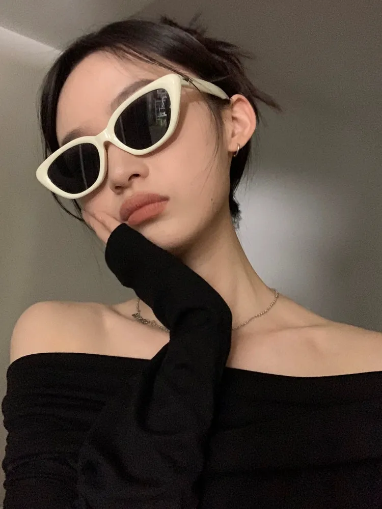 Cat Eye Face Slimming Fancy Sunglasses