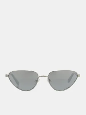 Cat Eye Sunglasses (MAGDA18C3SUN-WHITE-GOLD-SILVER)