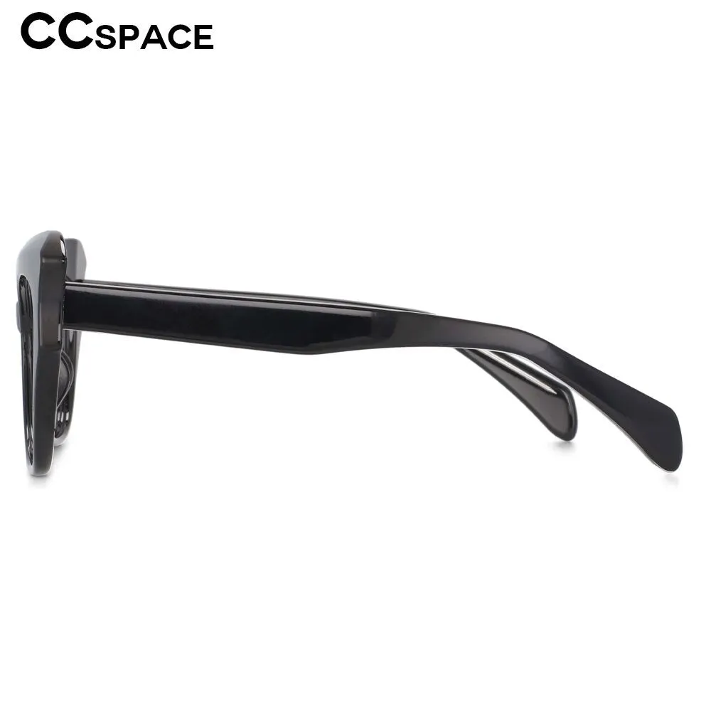CCspace Women's Full Rim Oversized Cat Eye Tr 90 Titanium Frame Eyeglasses 53814