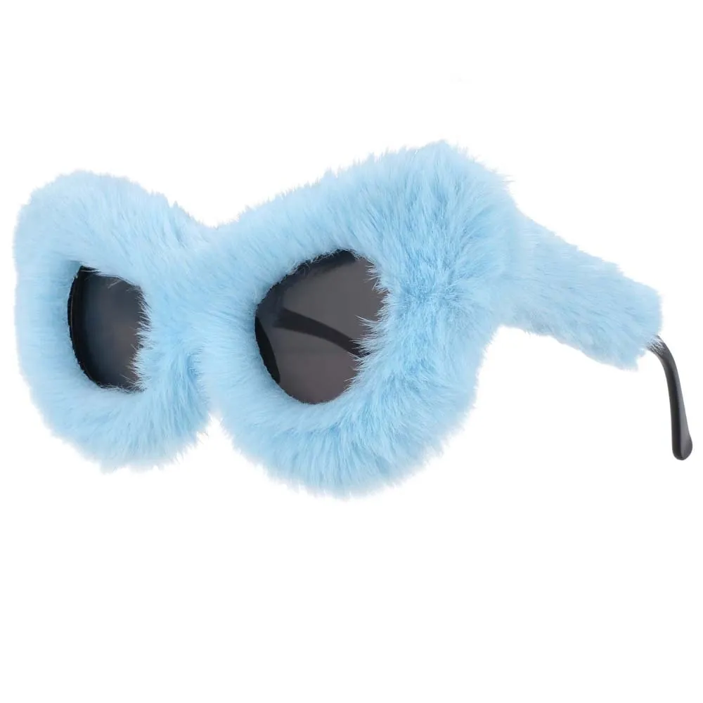 CCspace Women's Full Rim Velvet/Resin Cat Eye Sunglasses 54190