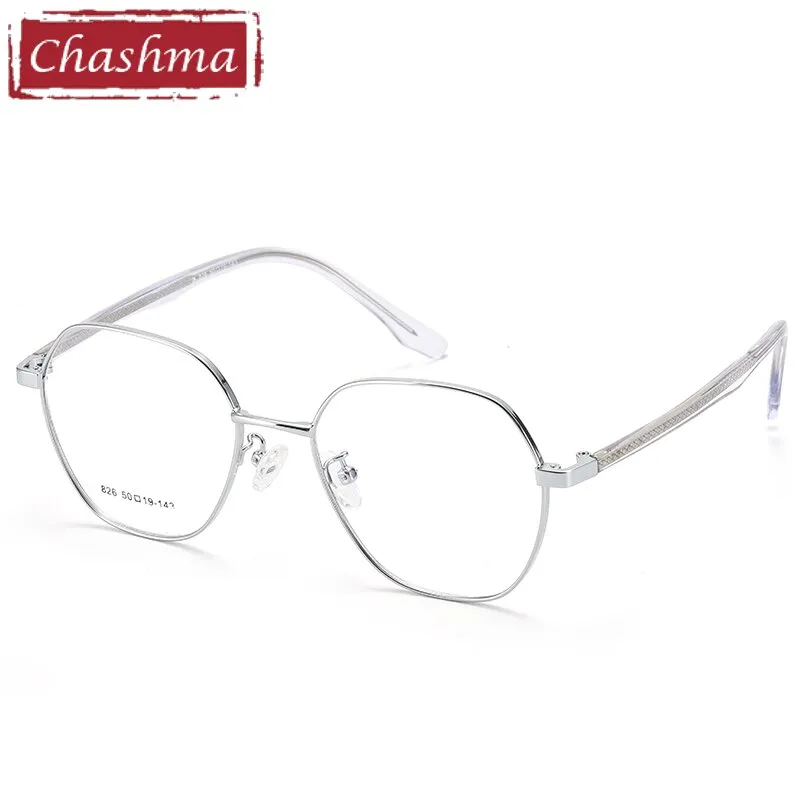 Chashma Unisex Full Rim Hexagon Alloy Eyeglasses M826