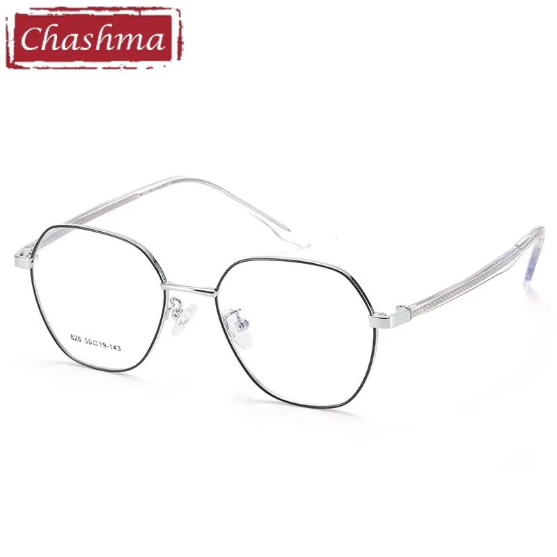 Chashma Unisex Full Rim Hexagon Alloy Eyeglasses M826