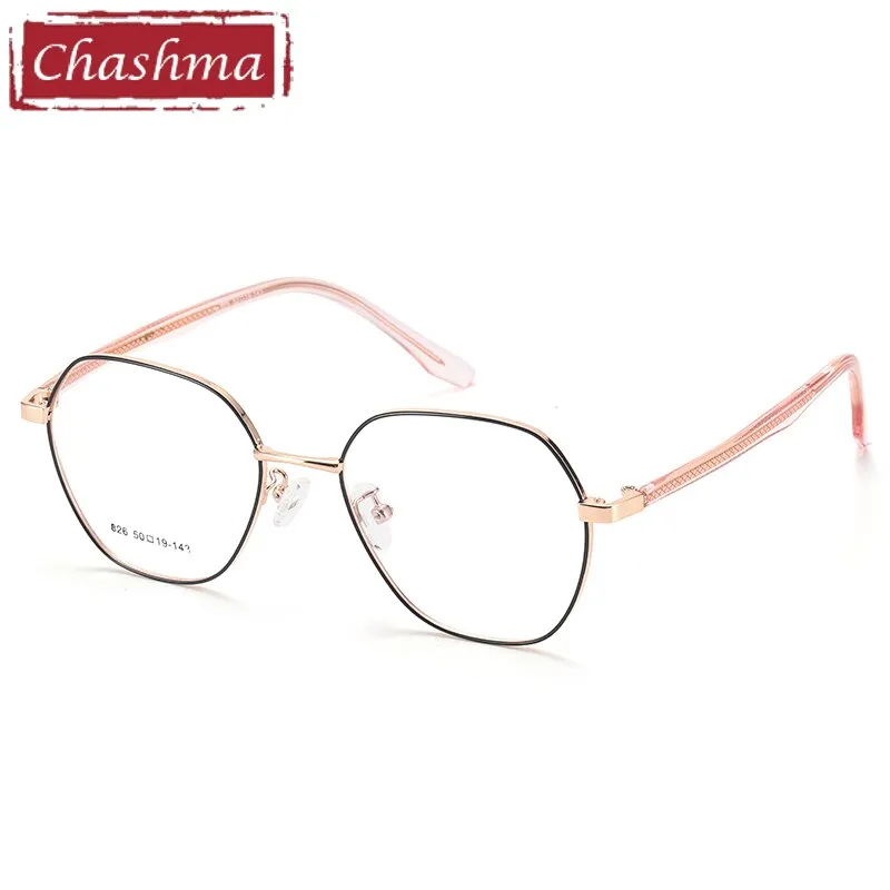 Chashma Unisex Full Rim Hexagon Alloy Eyeglasses M826