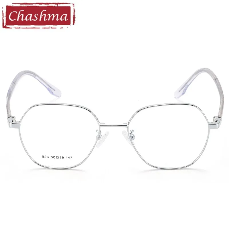 Chashma Unisex Full Rim Hexagon Alloy Eyeglasses M826