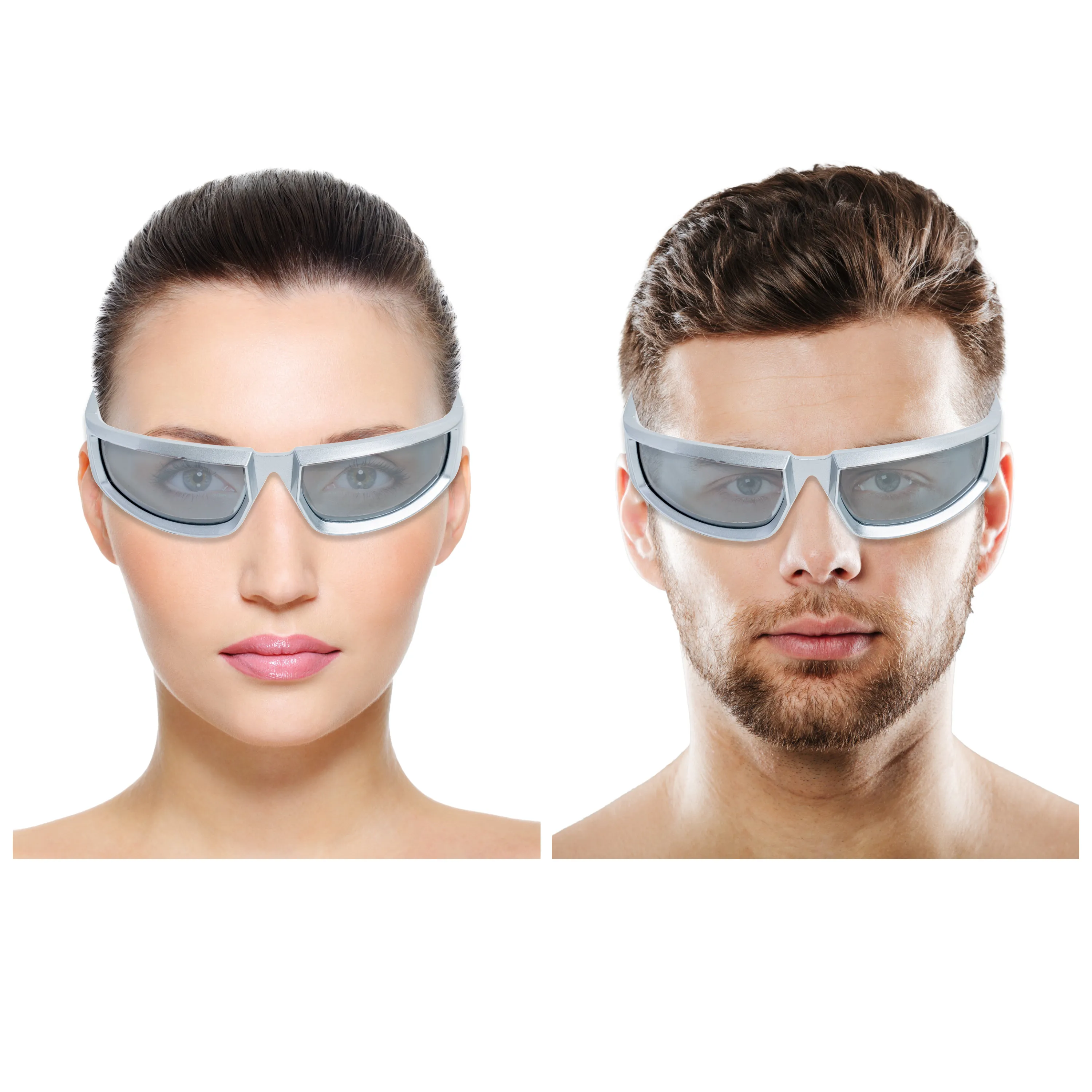 Chokore Sports Sunglasses with UV Protection & Polarized Lenses (Silver)