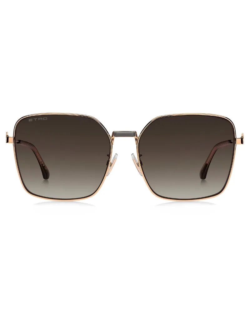 CLEAR TAUPE METAL PEGASO PETITE SUNGLASSES