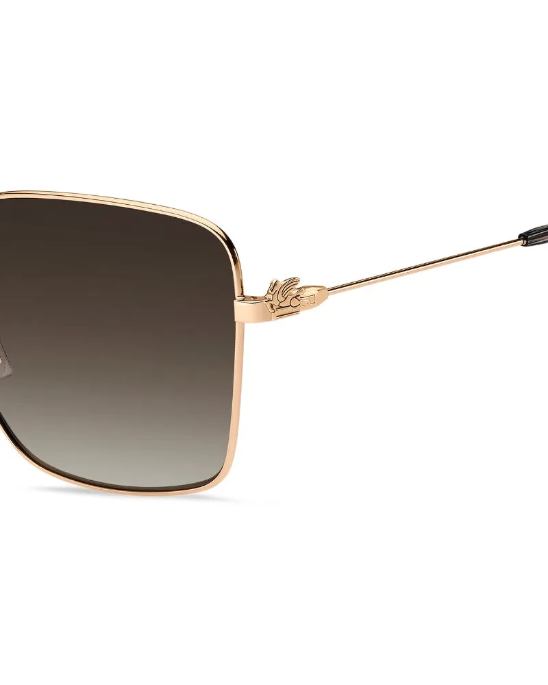 CLEAR TAUPE METAL PEGASO PETITE SUNGLASSES