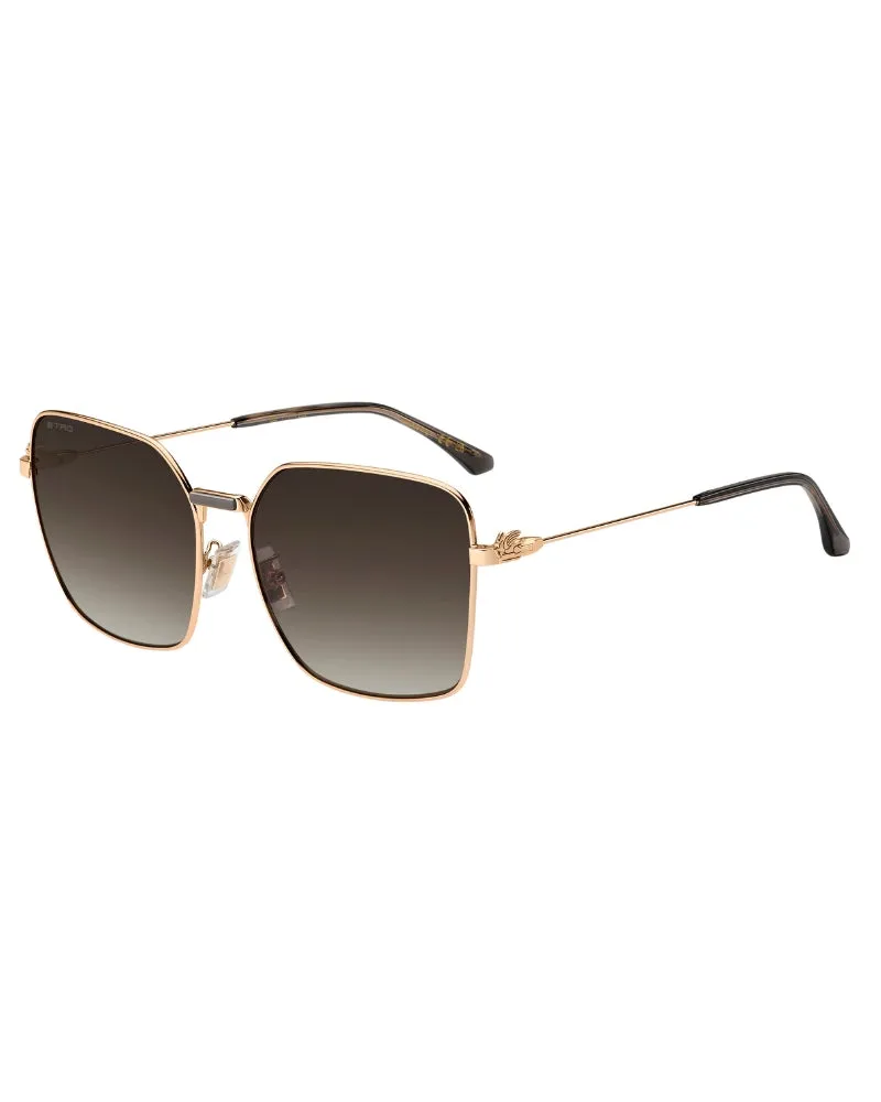 CLEAR TAUPE METAL PEGASO PETITE SUNGLASSES