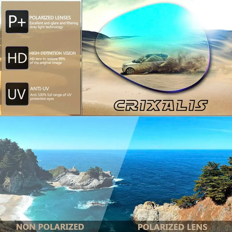 CRIXALIS Fashion Polarized Sunglasses For Men Women UV400 Goggles