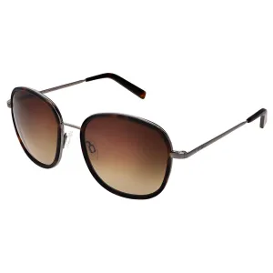 Elenor Unisex Dark Ruthenium / Skull Frame Skyforce Air Cape Sand Lens Aviator Sunglasses - EI002