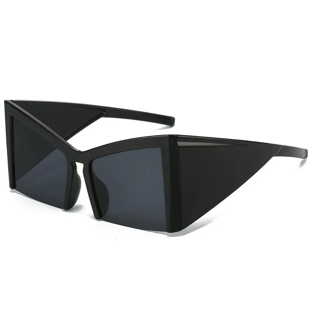 EM Half Frame Cat Eye Sunglasses