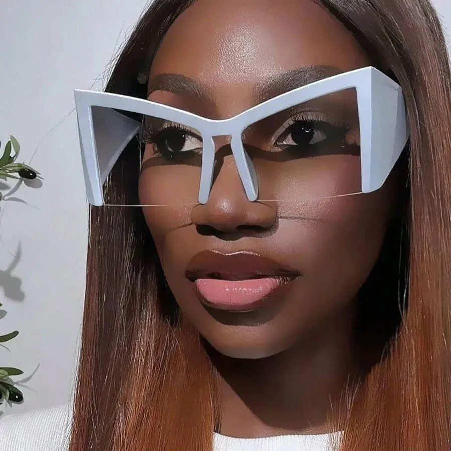 EM Half Frame Cat Eye Sunglasses
