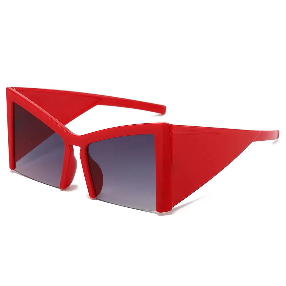 EM Half Frame Cat Eye Sunglasses