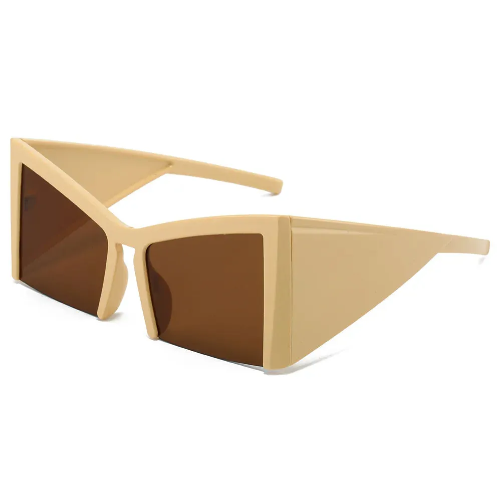 EM Half Frame Cat Eye Sunglasses