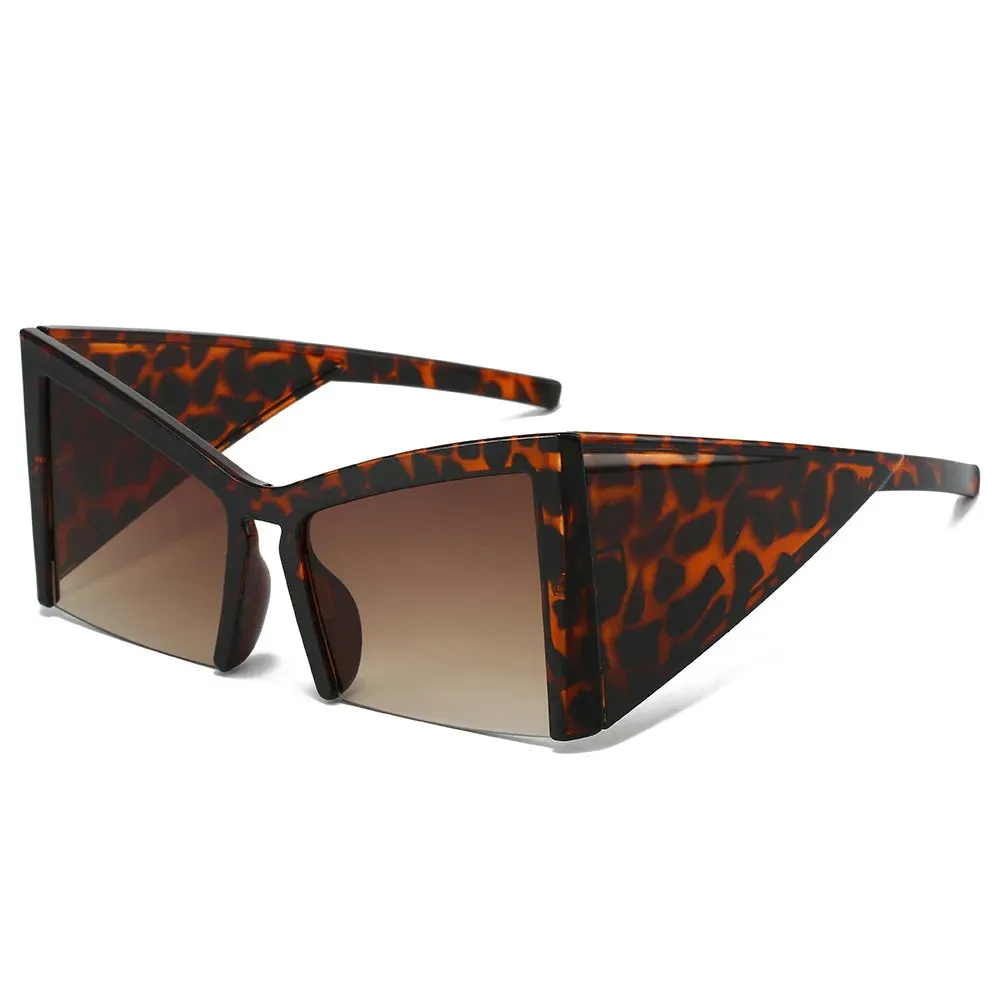 EM Half Frame Cat Eye Sunglasses