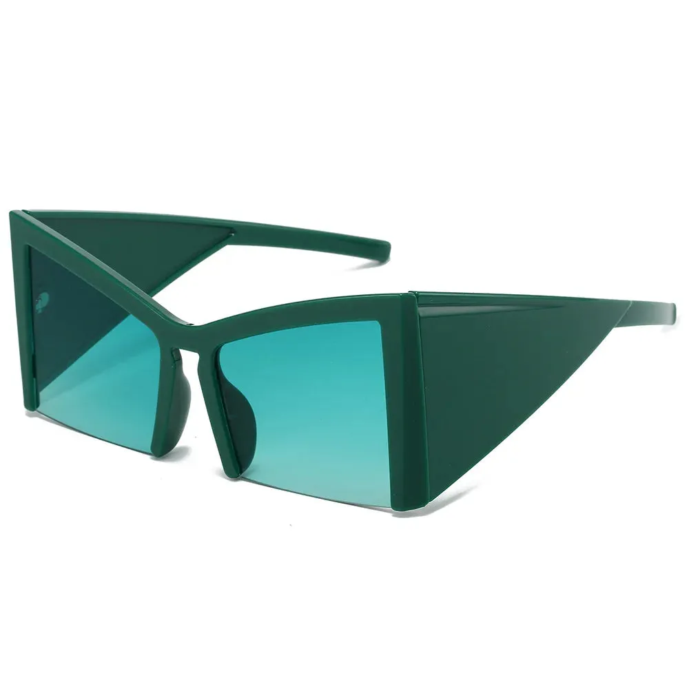 EM Half Frame Cat Eye Sunglasses