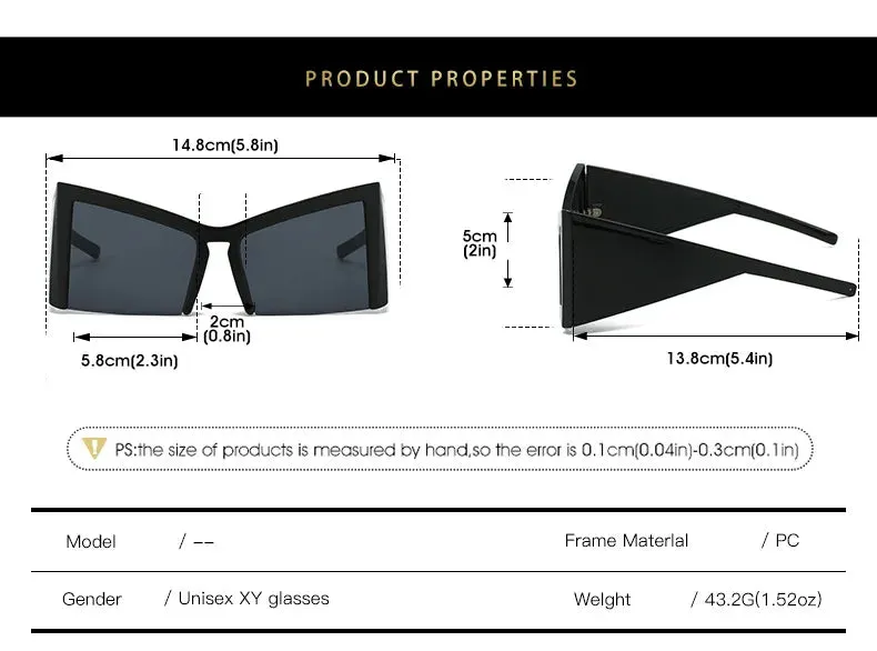 EM Half Frame Cat Eye Sunglasses