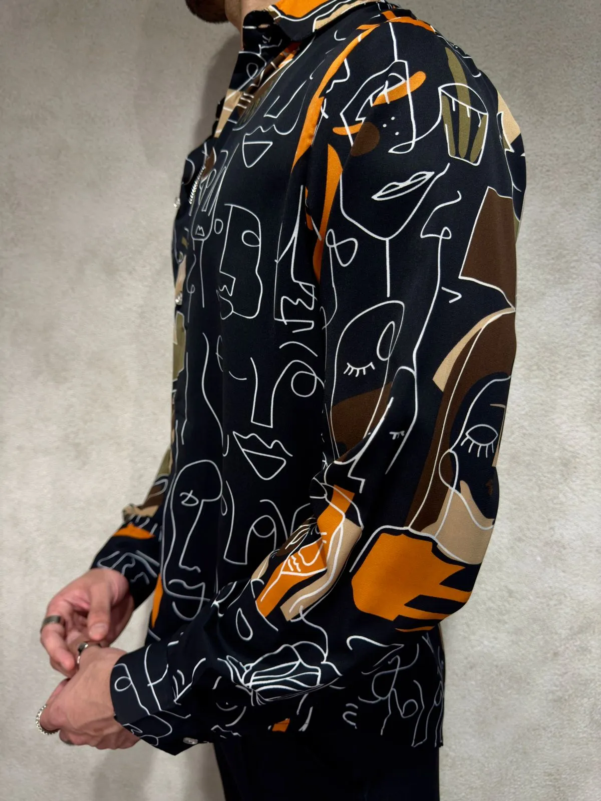 Face of Art Print Full Sleeves Shirt