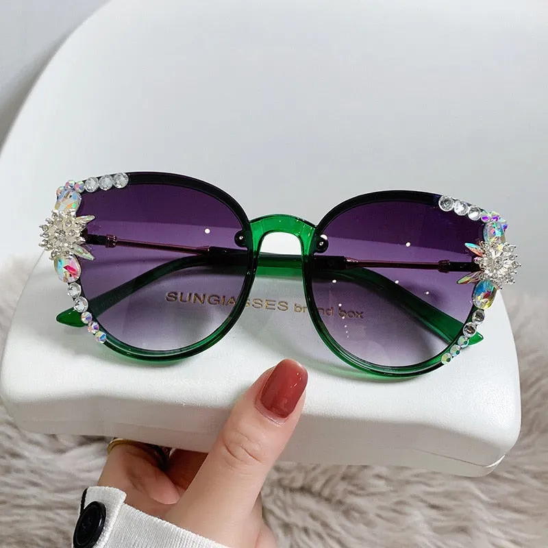 Fashion Cat Eye Round Sunglasses