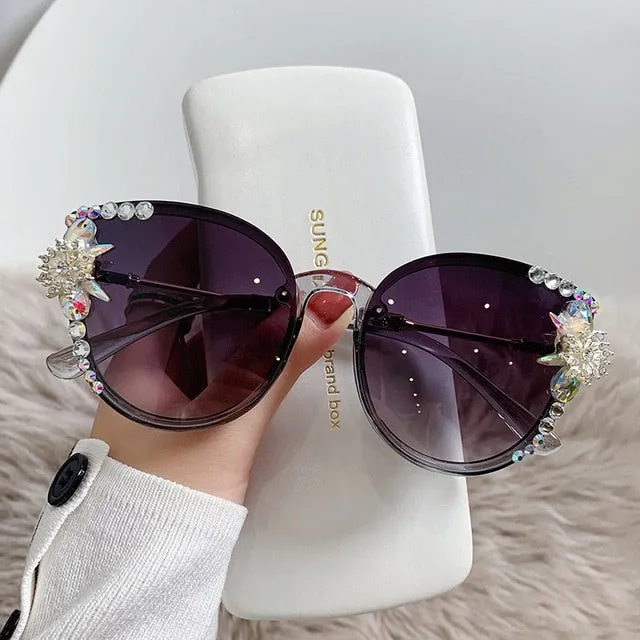 Fashion Cat Eye Round Sunglasses