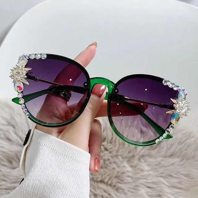 Fashion Cat Eye Round Sunglasses