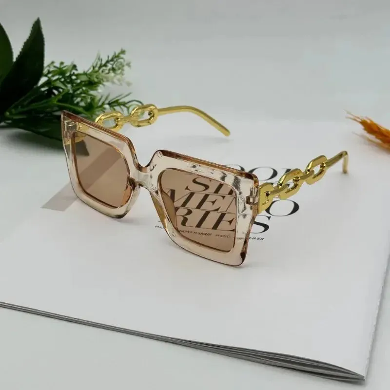 Fashion Large Frame Square Sunglasses New Women's Trendy Sunshade Sun Glasses Men Sports Windproof Eyewear UV400 Oculos De Sol