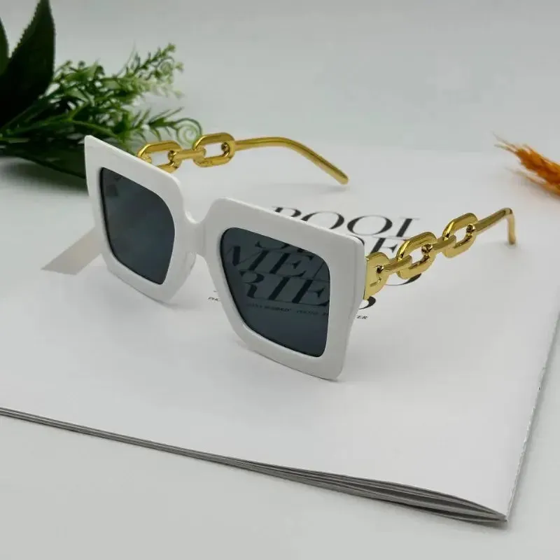 Fashion Large Frame Square Sunglasses New Women's Trendy Sunshade Sun Glasses Men Sports Windproof Eyewear UV400 Oculos De Sol
